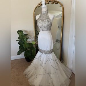 Rachel Allan Prima Donna 2 piece Dress for Prom/Pagent, Size 2, originally $1400